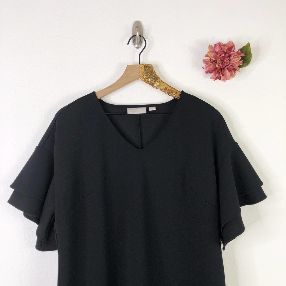 KIM GRAVEL Flutter Sleeve Midi Dress - Picture 4 of 6
